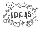 Illustration of light bulb ideas